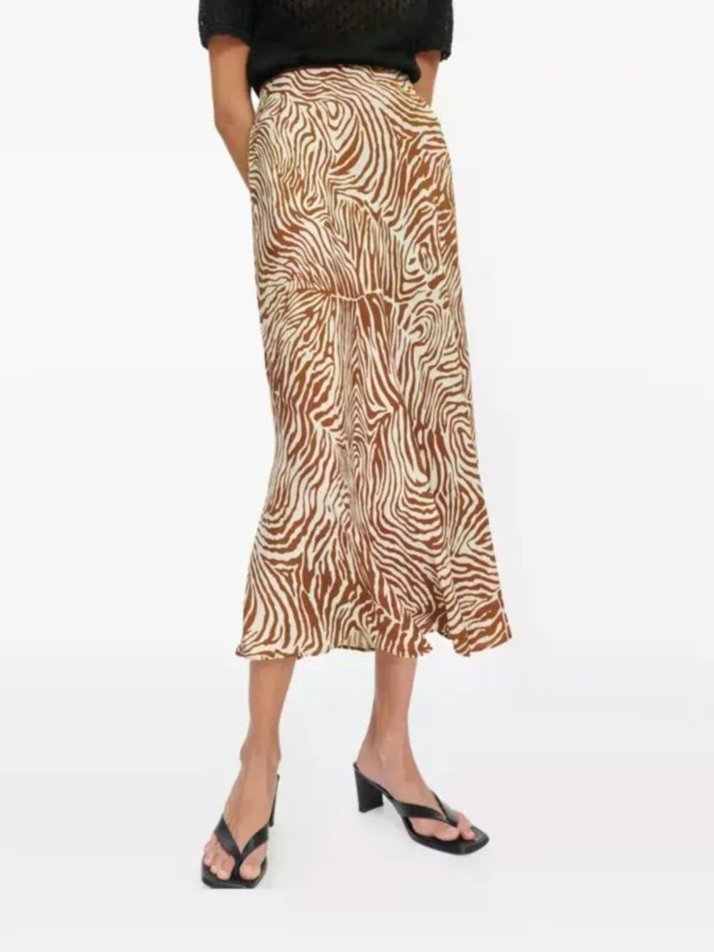 Samsoe Silk Print Skirt
